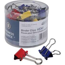 Bus. Source Colored Fold-back Binder Clips