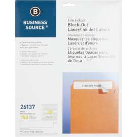 Bus. Source Block-out File Folder Labels