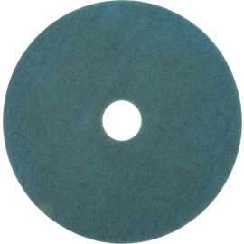 Burnish Floor Pad 3100, 20" Diameter, Aqua, 5/Carton