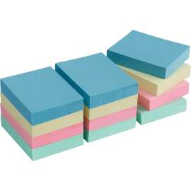 Bus. Source Premium Plain Pastel Adhesive Notes