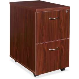 Lorell Essentials Mahogany F/F Mobile Pedestal