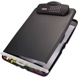Officemate Slim Clipboard Storage Box w/Calculator