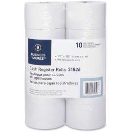 Bus. Source 1-Ply 155' Adding Machine Paper Rolls