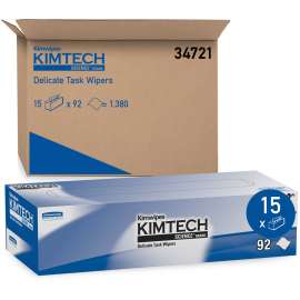 Kimtech Science Kimwipes Tissues, 90 Tissues/Box 15 Boxes/Case - KIM34721