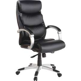 Lorell Executive Flex Arms Leather High-back Chair