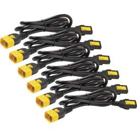 APC by Schneider Electric Power Cord Kit (6 ea), Locking, C13 to C14, 1.2m, North America, Black