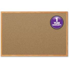 Cork Bulletin Board, 36 x 24, Oak Frame