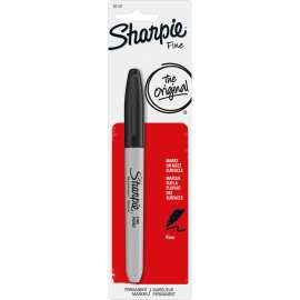 Sharpie 30101 Permanent Marker, Fine Lead/Tip, Black Lead/Tip