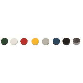 Interchangeable Magnetic Board Accessories, Circles, Assorted, 3/4", 10/Pack