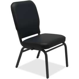 Lorell Vinyl Armless Oversized Stack Chair