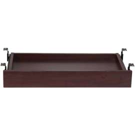 Lorell Mahogany Laminate Universal Center Drawer, 25.6"W x 15.1"D x 3.6"H