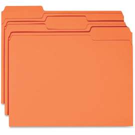 Bus. Source 1-ply Tab Colored File Folder