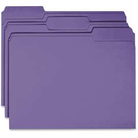 Bus. Source 1-ply Tab Colored File Folder