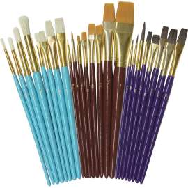 Creativity Street Deluxe Brush Assortment, Assorted, 24/Set