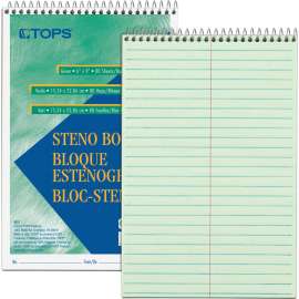 Tops Green Tint Steno Books