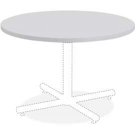 Lorell Hospitality Table Light Gray Round Tabletop