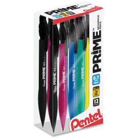 PRIME Mechanical Pencil, 0.7 mm, Black, Assorted, Dozen
