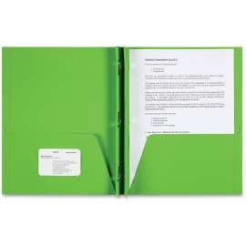 Sparco Two-pocket 3-Prong Leatherette Portfolio