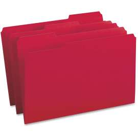 Bus. Source 1/3-cut Tab Legal Colored File Folders