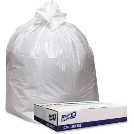 Genuine Joe Extra Strong White Trash Can Liners