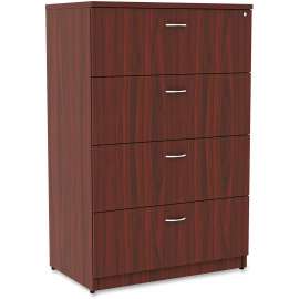 Lorell Essentials Mahogany 4-drawer Lateral File
