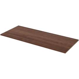 Lorell Workstation Straight Edge Walnut Tabletop