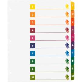 Bus. Source Color-coded TOC/Tabs Index Dividers