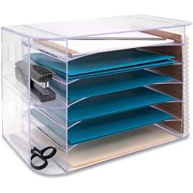 Bus. Source 6-tray Jumbo Desk Sorter