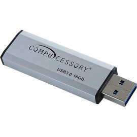 Compucessory - 16 GB Silver USB 3.0 Flash Drive (1 per Pack)