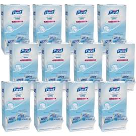 Cottony Soft Individually Wrapped Hand Sanitizing Wipes, 5 x 7, White, 12/Carton