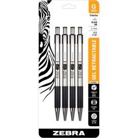 Zebra Pen G-301 Stainless Steel Retractable Gel Pen