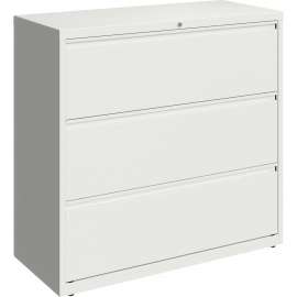Lorell 42" White Lateral File - 3-Drawer