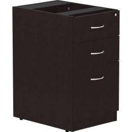 Lorell Essentials Espresso Laminate Pedestal