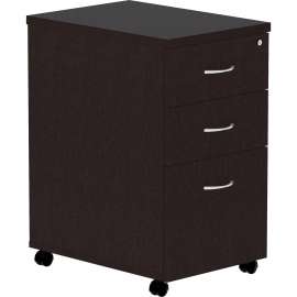 Lorell Essentials Espresso Laminate Pedestal