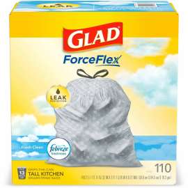 Glad ForceFlex Tall Kitchen Drawstring Trash Bags