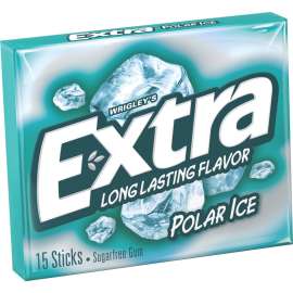 Wrigley Extra Polar Ice Chewing Gum, 10/Box