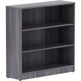 Lorell Weathered Charcoal Laminate Bookcase