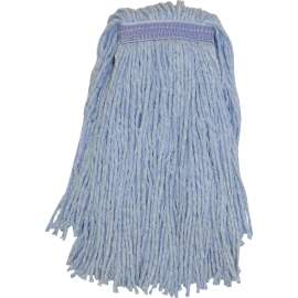 Genuine Joe GJON24B1B, Blended Yarn Blue Mophead, 1 Each, Blue