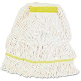 Genuine Joe GJOSWH1B, Narrow Band Blend Small Mophead, 1 Each, White