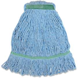 Genuine Joe GJOMBL1B, Narrow Band Medium Mophead, 1 Each, Blue