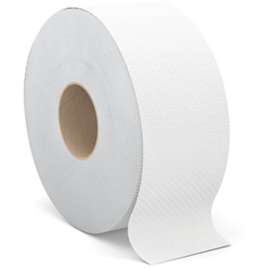 Select Jumbo Bath Tissue, Septic Safe, 2-Ply, White, 3.3" x 500 ft, 12 Rolls/Carton