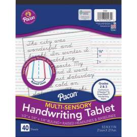 Pacon Multi-Sensory Ruled Handwriting Tablet