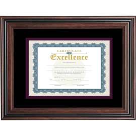 Advantus Double Matted Certificate Frame