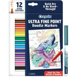 Doodle & Draw Ultra Fine Point Doodle Marker, 12 Count