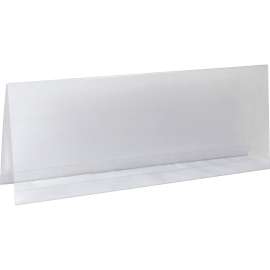 Tent Card Holders, 4 1/4" x 11", Rigid Heavyweight Clear Plastic, 25/Box