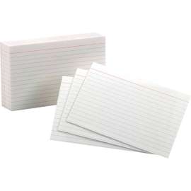 Ruled Index Cards, 4 x 6, White, 100/Pack
