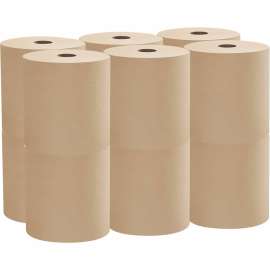 Essential Hard Roll Towels for Business, 1.5" Core, 8 x 800 ft, Natural, 12 Rolls/Carton