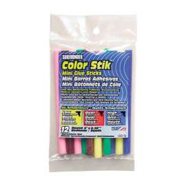Surebonder Color Stik .28 in. D X 4 in. L Mini Glue Sticks Assorted Colors 12 pk