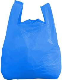 12" x 8" x 23" Blue Heavy Duty Shopping Bags, 110/Case