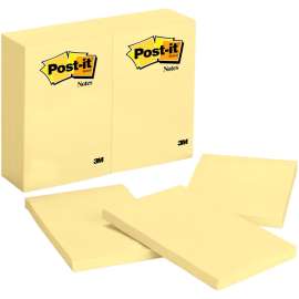 3M Post-it Canary Yellow Original Note Pads